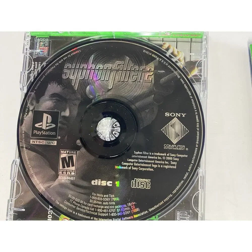 Syphon Filter 2 (Sony PlayStation 1, 2000) Espionage Shooter PlayStation Game